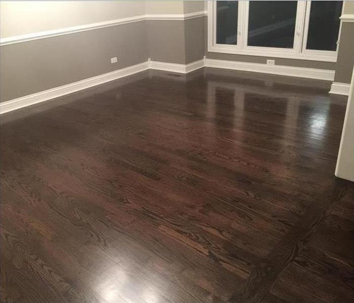 new shiny, wood floor installed