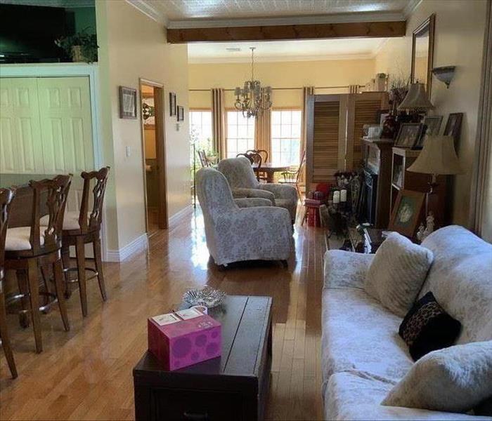 dry, all furniture back in place floor dryPort St. Lucie Water Damage Service The After Photo shows a clean and dry environme